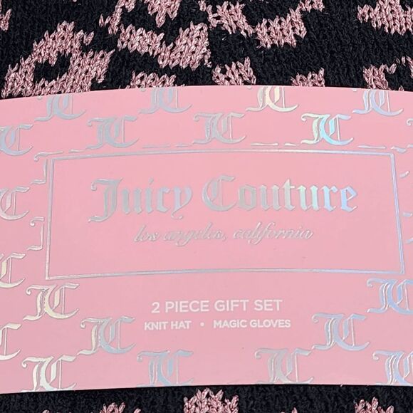 NWT {Juicy Couture} 2 Pieces Gift Set Knit Hat and Magic Gloves NWT - Picture 3 of 6